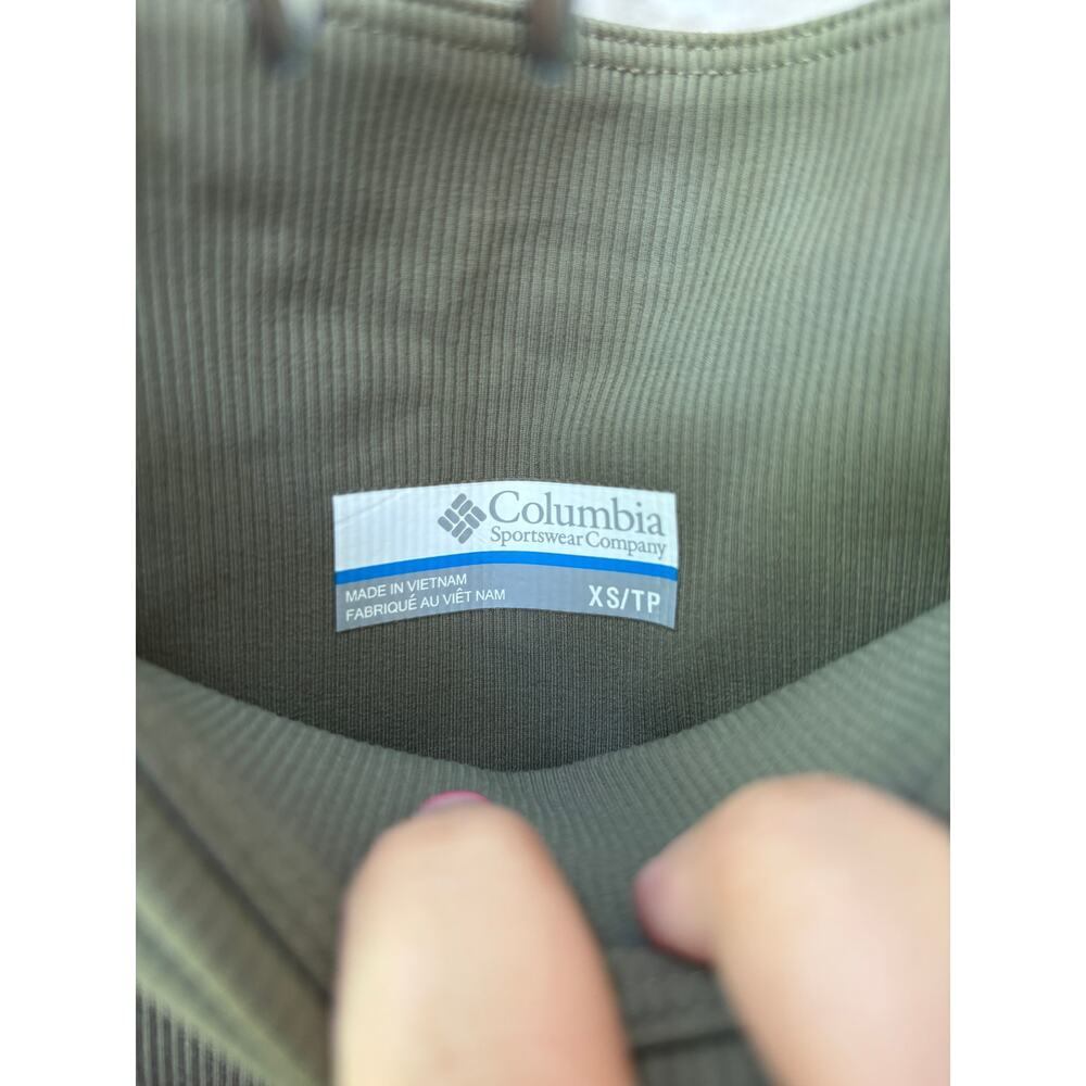 Columbia Women's Stone Green Uphill Edge Leggings Size XS - Picture 3 of 6